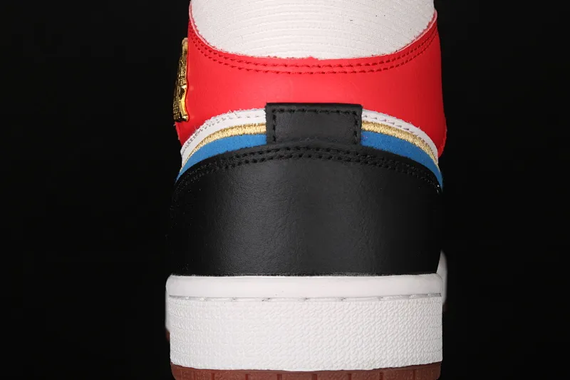 All categories Air Jordan Jordan series basketball shoes Air Jordan 1 Mid Air Jordan 1 Mid AJ1 Joe 1 colorful stitching metal flying wings DC1426-100